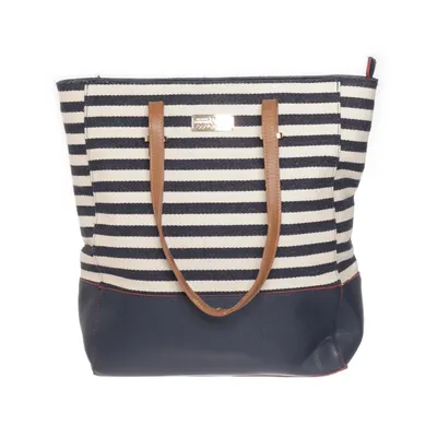 Handbag (Beige, Blue) from Hampton Republic