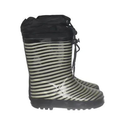 Bottes en caoutchouc (Noir, Argent) de Max & Maya