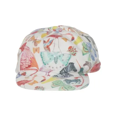 Baseball cap (White, Multicolored) from Michelle Morin x H&M Cotton