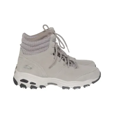 Laced boots (Beige) from Skechers Polyurethane