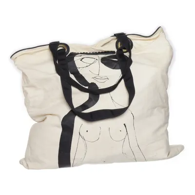Stofpose (Beige, Sort) fra By Malene Birger
