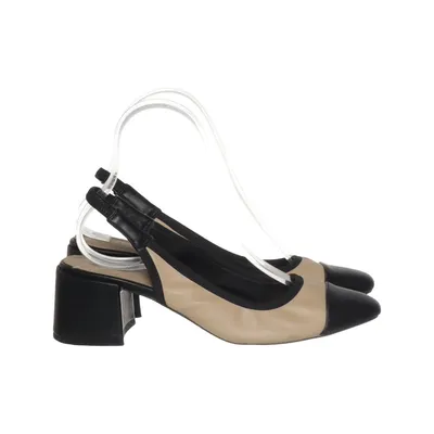 High heel sandals (Beige, Black) from ASOS Shoes Leather