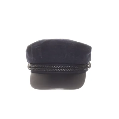 Captain hat (Blue, Black) from H&M Cotton, Polyester, Polyurethane, Wool, Viscose