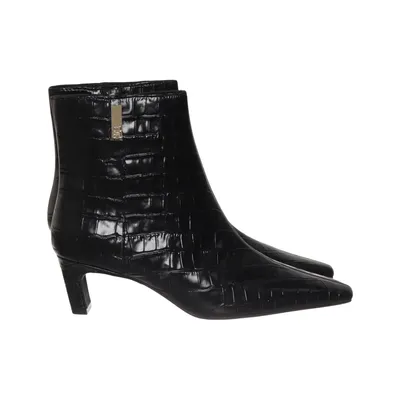 Stiefeletten (Th Square Toe Croc Kitten Bootie) von Tommy Hilfiger Leder