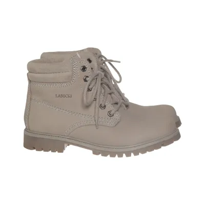 Laced boots (Beige) from Lasocki