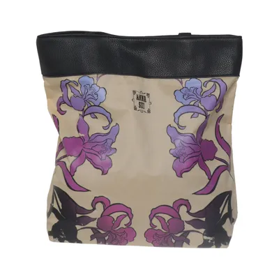 Sac à main (Beige, Noir, Violet) de Anna Sui Faux cuir, Polyester