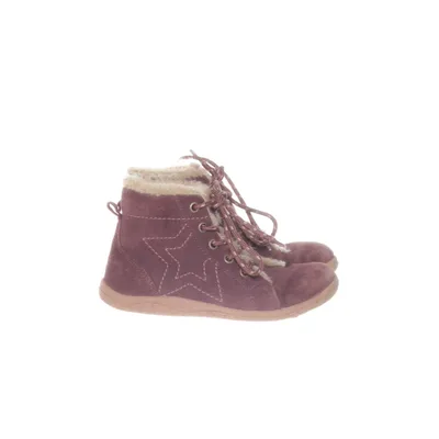 Laced boots (Purple) from Lamino Leather, Suede