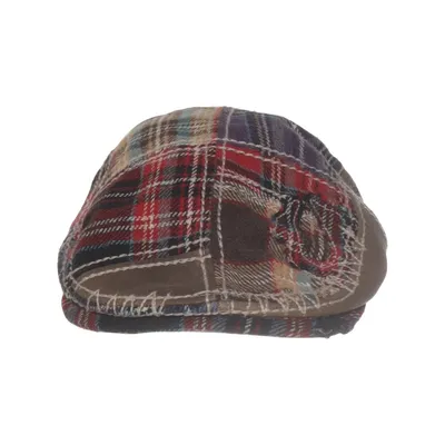 Flat cap (Flerfarvet) fra True Religion Læder, Polyester, Uld
