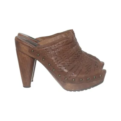 Chaussure compensées (Marron) de Zara Woman Cuir