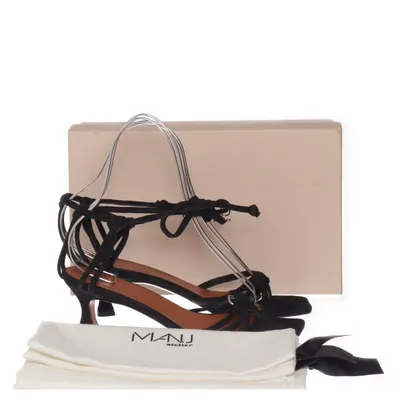 High heel sandals (Black) from Manu Atelier