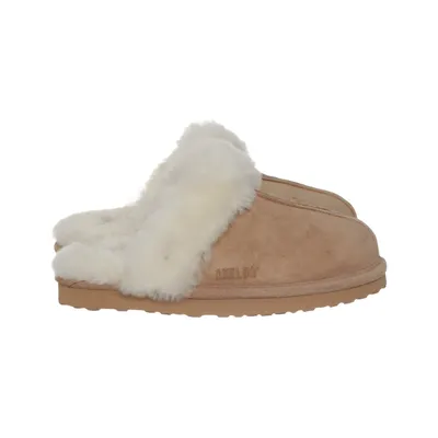 Tøfler (Beige) fra Axelda Læder, Uld