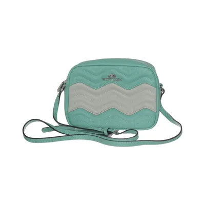 Schoudertas (Groen, Grijs) van Wittchen Leer, Polyester