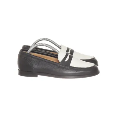 Loafers (White, Black) from Alberville Leather