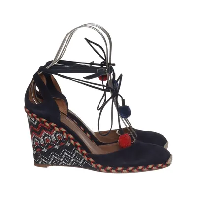 Chaussure compensées (Bleu, Multicolore) de Aquazzura Cuir