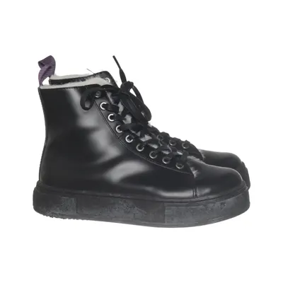 Bottes à lacets (Noir) de Eytys Cuir