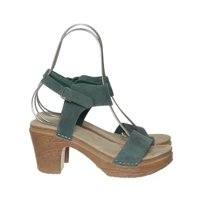 Clogs (Green, Brown) from Calou Leather