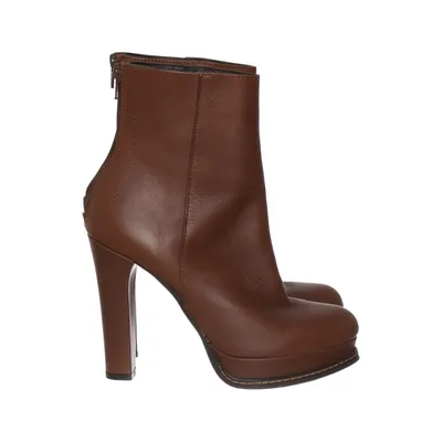 Heeled boots (Brown) from Mps Leather