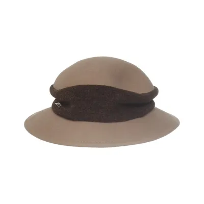 Filthatt (Beige, Brun) från Seeberger Polyester, Ull