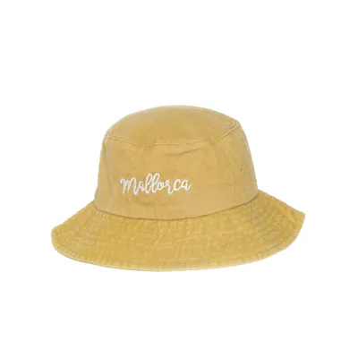 Buckethatt (Gul) från Mallorca Bomull