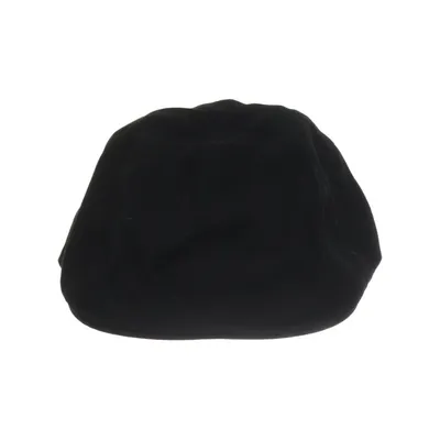 Flat cap (Black) from Yupoong Cotton, Elastane