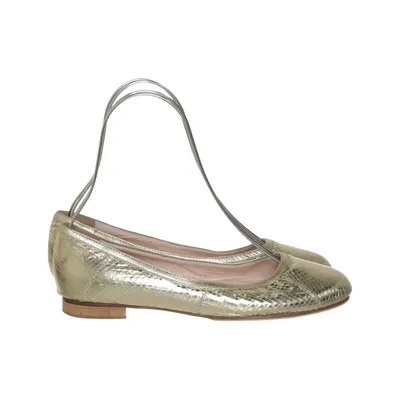 Ballet flats (Gold) from Footlight Leather