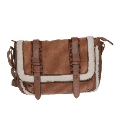 Skuldertaske (Brun, Beige)