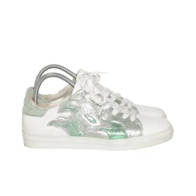Sneakers (Hvid, Grøn) fra Custommade Læder