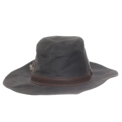 Safari hat (Blue) from Barbour Cotton, Leather