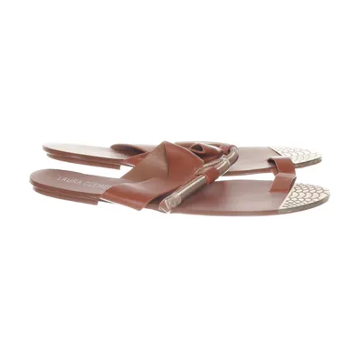 Slip-ins (Brown, Gold) from Laura Clement Leather