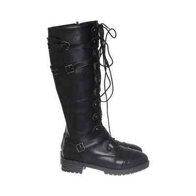 Laced boots (Black)