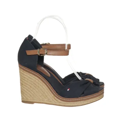Wedges (Black) from Tommy Hilfiger Leather