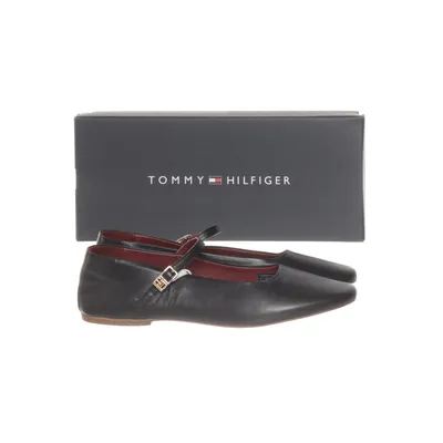 Ballet flats (Black) from Tommy Hilfiger Leather