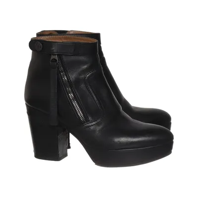 Bottes à talons (Noir) de Acne Studios Cuir