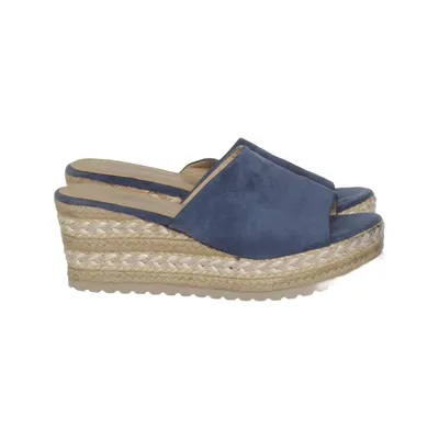 Chaussure compensées (Bleu) de Refresh Cuir