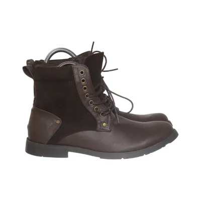 Bottes à lacets (Marron) de DS Shoes by DinSko Cuir