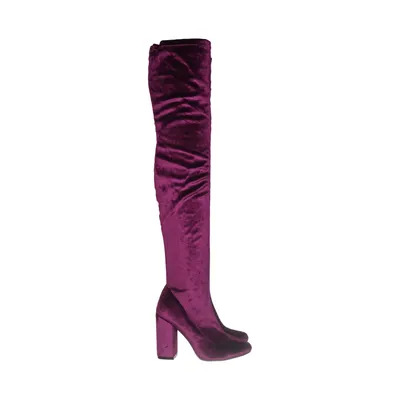 Laarzen met hak (Lila) van NLY Shoes Leer