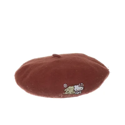 Beret (Brun, Flerfarvet) fra H&M Uld, Elastan