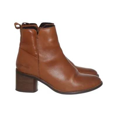 Heeled boots (Brown) from Ten Points Leather