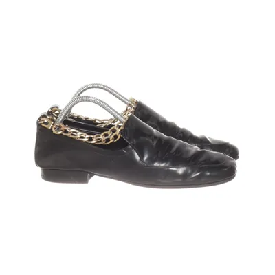 Loafers (Black, Gold) from By Far Leather
