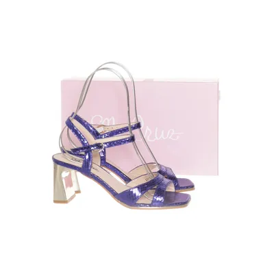 Mules (Blue, Gold) from Ella Cruz