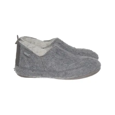 Chaussons (Gris) de Axelda Cuir, Laine