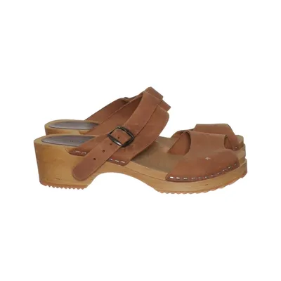 Clogs (Brown) from Moheda Leather