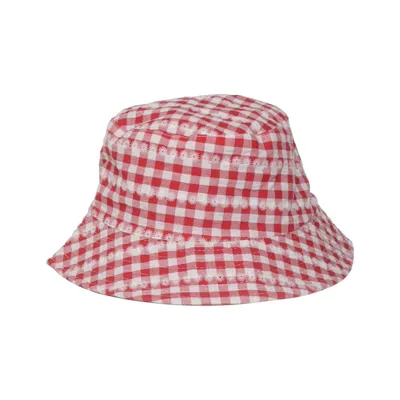 Buckethatt (Röd, Vit)