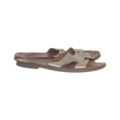 Mules (Or, Marron) de Klimatsakis Cuir