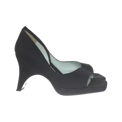 High heels (Black) from Audley Leather