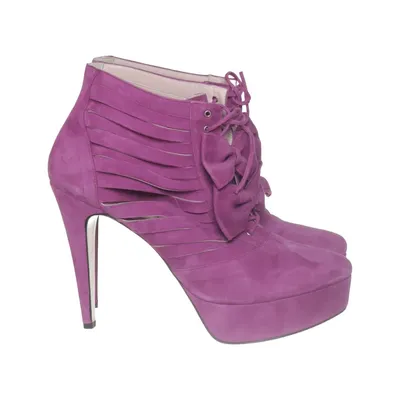 Heeled boots (Purple) from Minna Parikka Leather
