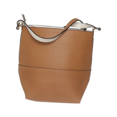 Shoulder-bag (Brown, White) from H&M Polyester, Polyurethane