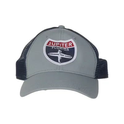 Trucker cap (Grå, Sort, Flerfarvet) fra Jupiter Polyester
