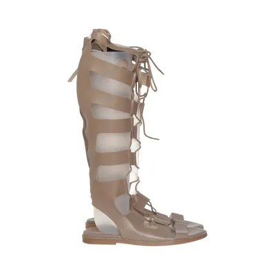 Gladiatorsandaler (Beige) från Zara Woman Skinn