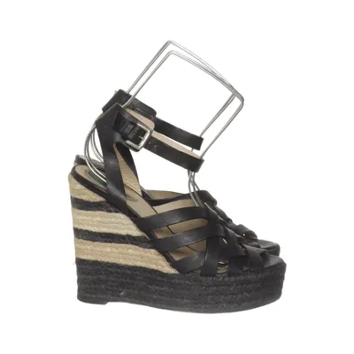 Kilehælssko (Sort, Beige) fra Etro